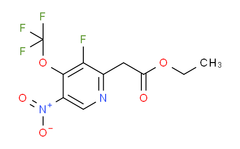 Ethyl 3-fluoro-5-nitro-4-(trifluoromethoxy)pyridine-2-acetate