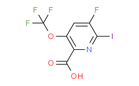 3-Fluoro-2-iodo-5-(trifluoromethoxy)pyridine-6-carboxylic acid