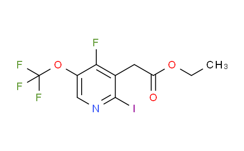 Ethyl 4-fluoro-2-iodo-5-(trifluoromethoxy)pyridine-3-acetate