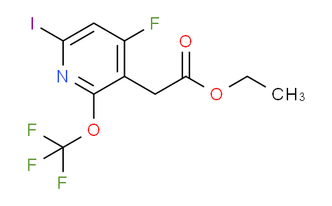 Ethyl 4-fluoro-6-iodo-2-(trifluoromethoxy)pyridine-3-acetate