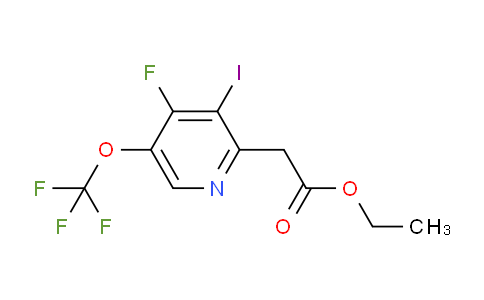 Ethyl 4-fluoro-3-iodo-5-(trifluoromethoxy)pyridine-2-acetate