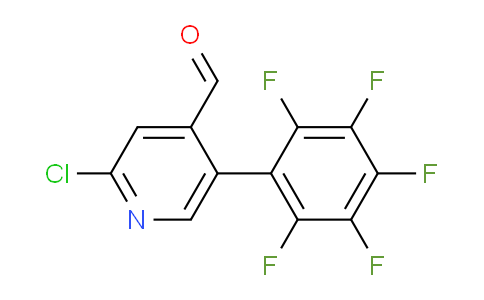 2-Chloro-5-(perfluorophenyl)isonicotinaldehyde