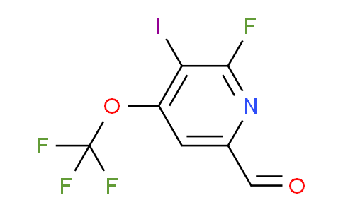 AM165653 | 1804313-71-0 | 2-Fluoro-3-iodo-4-(trifluoromethoxy)pyridine-6-carboxaldehyde