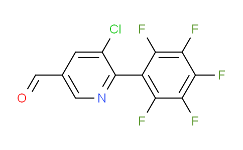 5-Chloro-6-(perfluorophenyl)nicotinaldehyde