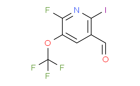 2-Fluoro-6-iodo-3-(trifluoromethoxy)pyridine-5-carboxaldehyde