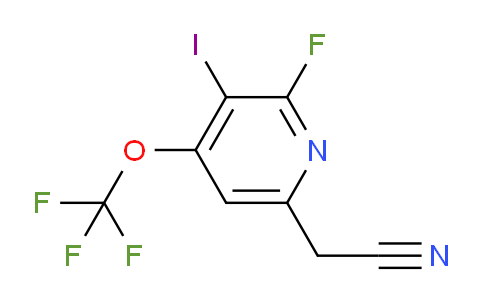 2-Fluoro-3-iodo-4-(trifluoromethoxy)pyridine-6-acetonitrile