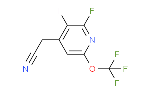 2-Fluoro-3-iodo-6-(trifluoromethoxy)pyridine-4-acetonitrile