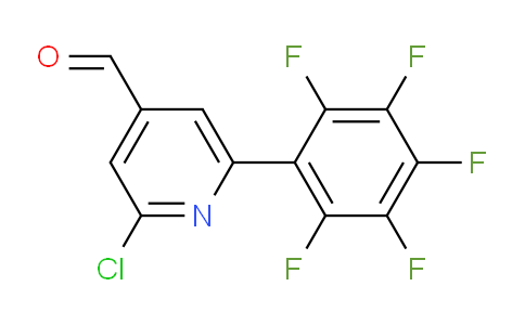 2-Chloro-6-(perfluorophenyl)isonicotinaldehyde