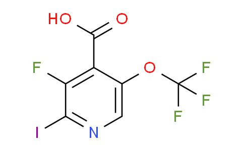 3-Fluoro-2-iodo-5-(trifluoromethoxy)pyridine-4-carboxylic acid