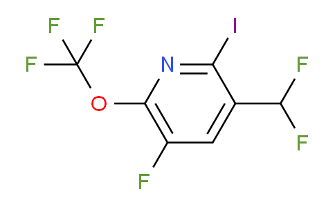 3-(Difluoromethyl)-5-fluoro-2-iodo-6-(trifluoromethoxy)pyridine