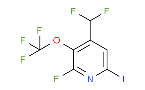 4-(Difluoromethyl)-2-fluoro-6-iodo-3-(trifluoromethoxy)pyridine