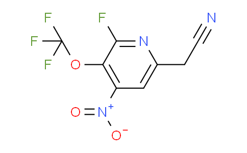 2-Fluoro-4-nitro-3-(trifluoromethoxy)pyridine-6-acetonitrile