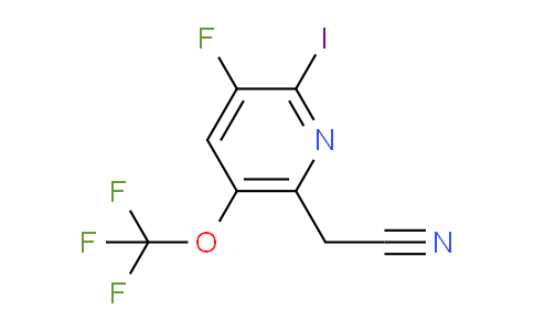 3-Fluoro-2-iodo-5-(trifluoromethoxy)pyridine-6-acetonitrile