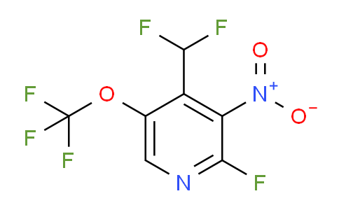 4-(Difluoromethyl)-2-fluoro-3-nitro-5-(trifluoromethoxy)pyridine