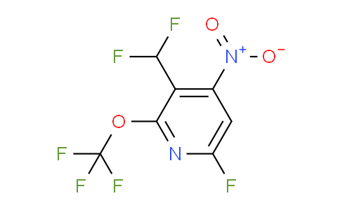 3-(Difluoromethyl)-6-fluoro-4-nitro-2-(trifluoromethoxy)pyridine