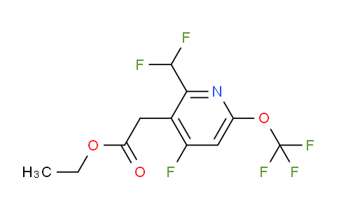 AM165894 | 1804337-49-2 | Ethyl 2-(difluoromethyl)-4-fluoro-6-(trifluoromethoxy)pyridine-3-acetate
