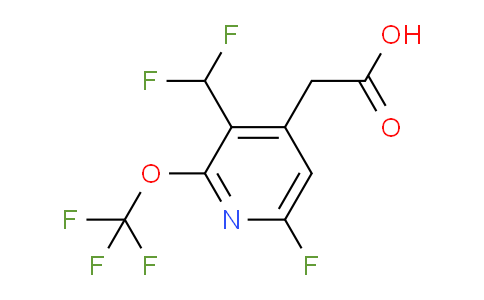 AM165911 | 1804681-19-3 | 3-(Difluoromethyl)-6-fluoro-2-(trifluoromethoxy)pyridine-4-acetic acid