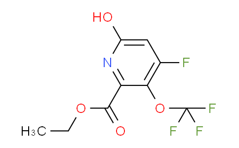 Ethyl 4-fluoro-6-hydroxy-3-(trifluoromethoxy)pyridine-2-carboxylate