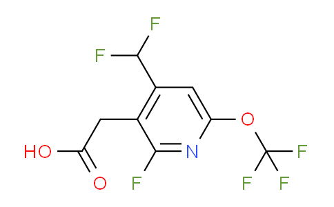 4-(Difluoromethyl)-2-fluoro-6-(trifluoromethoxy)pyridine-3-acetic acid