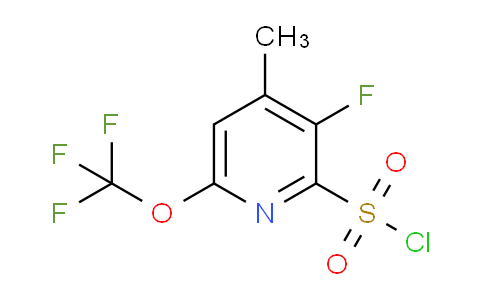 3-Fluoro-4-methyl-6-(trifluoromethoxy)pyridine-2-sulfonyl chloride
