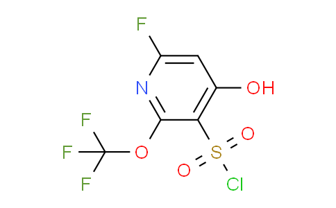 6-Fluoro-4-hydroxy-2-(trifluoromethoxy)pyridine-3-sulfonyl chloride