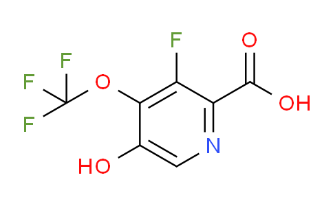 AM166191 | 1806727-25-2 | 3-Fluoro-5-hydroxy-4-(trifluoromethoxy)pyridine-2-carboxylic acid