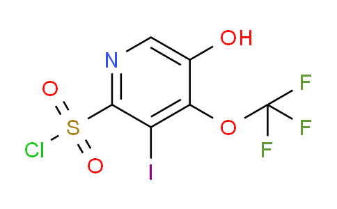 5-Hydroxy-3-iodo-4-(trifluoromethoxy)pyridine-2-sulfonyl chloride