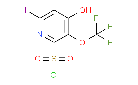 4-Hydroxy-6-iodo-3-(trifluoromethoxy)pyridine-2-sulfonyl chloride
