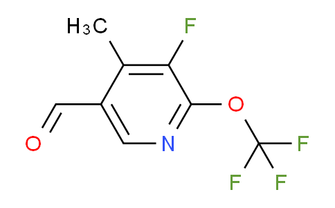 AM166367 | 1804323-89-4 | 3-Fluoro-4-methyl-2-(trifluoromethoxy)pyridine-5-carboxaldehyde