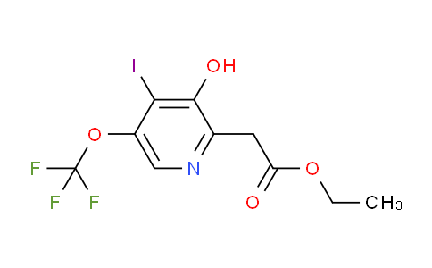Ethyl 3-hydroxy-4-iodo-5-(trifluoromethoxy)pyridine-2-acetate