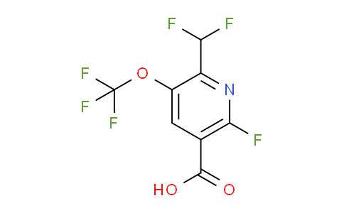 AM166429 | 1806713-16-5 | 2-(Difluoromethyl)-6-fluoro-3-(trifluoromethoxy)pyridine-5-carboxylic acid