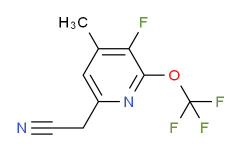 AM166433 | 1804641-22-2 | 3-Fluoro-4-methyl-2-(trifluoromethoxy)pyridine-6-acetonitrile