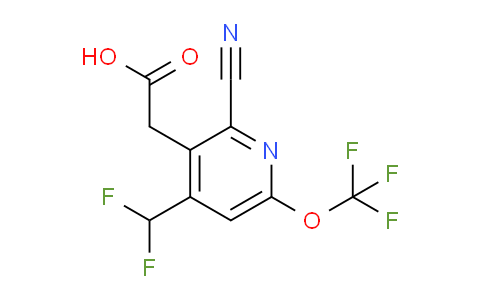 AM166442 | 1803683-29-5 | 2-Cyano-4-(difluoromethyl)-6-(trifluoromethoxy)pyridine-3-acetic acid