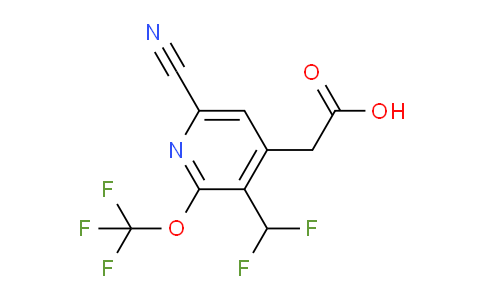 AM166444 | 1804783-48-9 | 6-Cyano-3-(difluoromethyl)-2-(trifluoromethoxy)pyridine-4-acetic acid