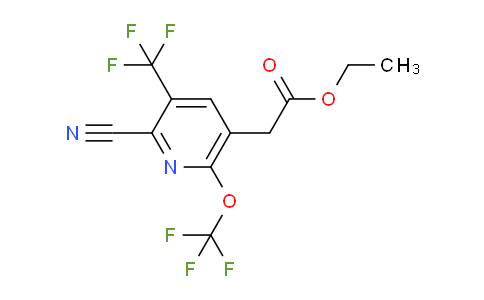 AM166461 | 1804780-49-1 | Ethyl 2-cyano-6-(trifluoromethoxy)-3-(trifluoromethyl)pyridine-5-acetate