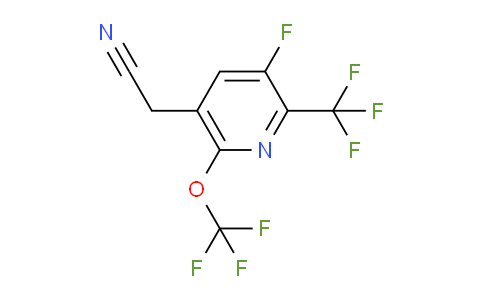 3-Fluoro-6-(trifluoromethoxy)-2-(trifluoromethyl)pyridine-5-acetonitrile