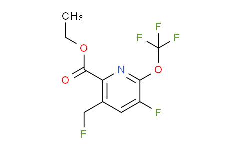 Ethyl 3-fluoro-5-(fluoromethyl)-2-(trifluoromethoxy)pyridine-6-carboxylate