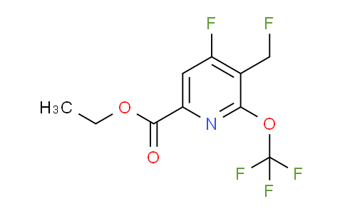 Ethyl 4-fluoro-3-(fluoromethyl)-2-(trifluoromethoxy)pyridine-6-carboxylate