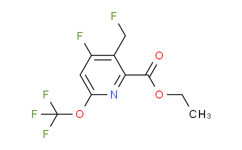 Ethyl 4-fluoro-3-(fluoromethyl)-6-(trifluoromethoxy)pyridine-2-carboxylate