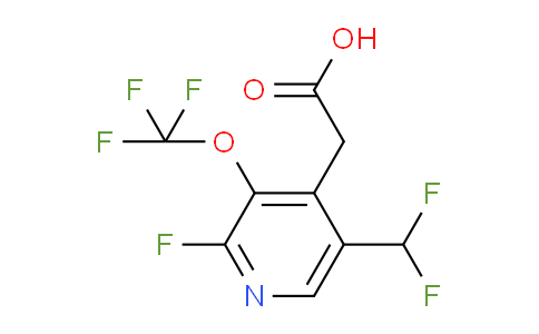 5-(Difluoromethyl)-2-fluoro-3-(trifluoromethoxy)pyridine-4-acetic acid