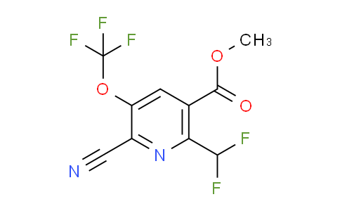 Methyl 2-cyano-6-(difluoromethyl)-3-(trifluoromethoxy)pyridine-5-carboxylate