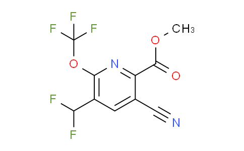 Methyl 3-cyano-5-(difluoromethyl)-6-(trifluoromethoxy)pyridine-2-carboxylate