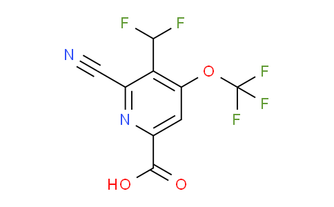 2-Cyano-3-(difluoromethyl)-4-(trifluoromethoxy)pyridine-6-carboxylic acid