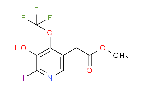 Methyl 3-hydroxy-2-iodo-4-(trifluoromethoxy)pyridine-5-acetate