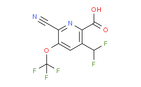 AM166595 | 1803677-53-3 | 2-Cyano-5-(difluoromethyl)-3-(trifluoromethoxy)pyridine-6-carboxylic acid