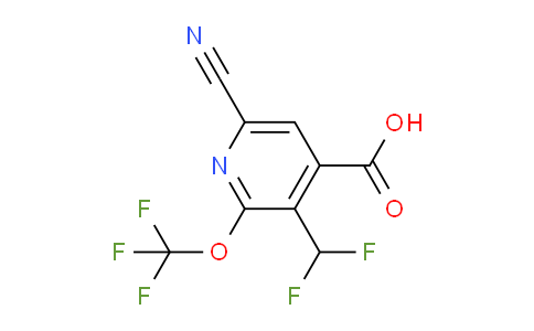 AM166597 | 1804791-59-0 | 6-Cyano-3-(difluoromethyl)-2-(trifluoromethoxy)pyridine-4-carboxylic acid