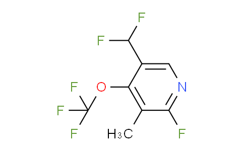 5-(Difluoromethyl)-2-fluoro-3-methyl-4-(trifluoromethoxy)pyridine