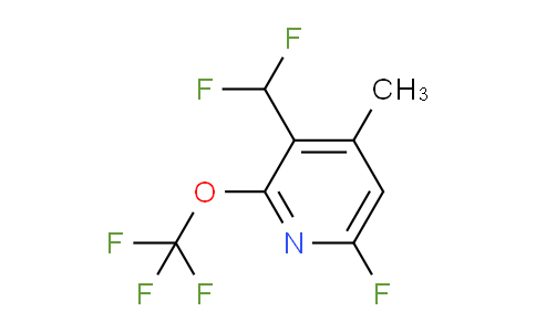 3-(Difluoromethyl)-6-fluoro-4-methyl-2-(trifluoromethoxy)pyridine
