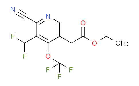 AM166694 | 1804625-99-7 | Ethyl 2-cyano-3-(difluoromethyl)-4-(trifluoromethoxy)pyridine-5-acetate
