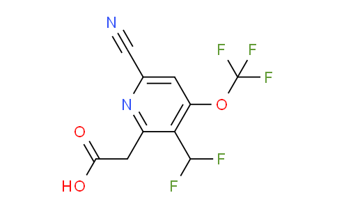 AM166722 | 1806254-52-3 | 6-Cyano-3-(difluoromethyl)-4-(trifluoromethoxy)pyridine-2-acetic acid
